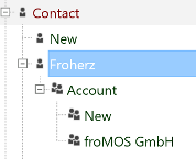 froMOS CRM Tree Structure